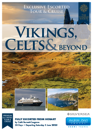 Vikings, Celts and Beyond 2023 tour brochure